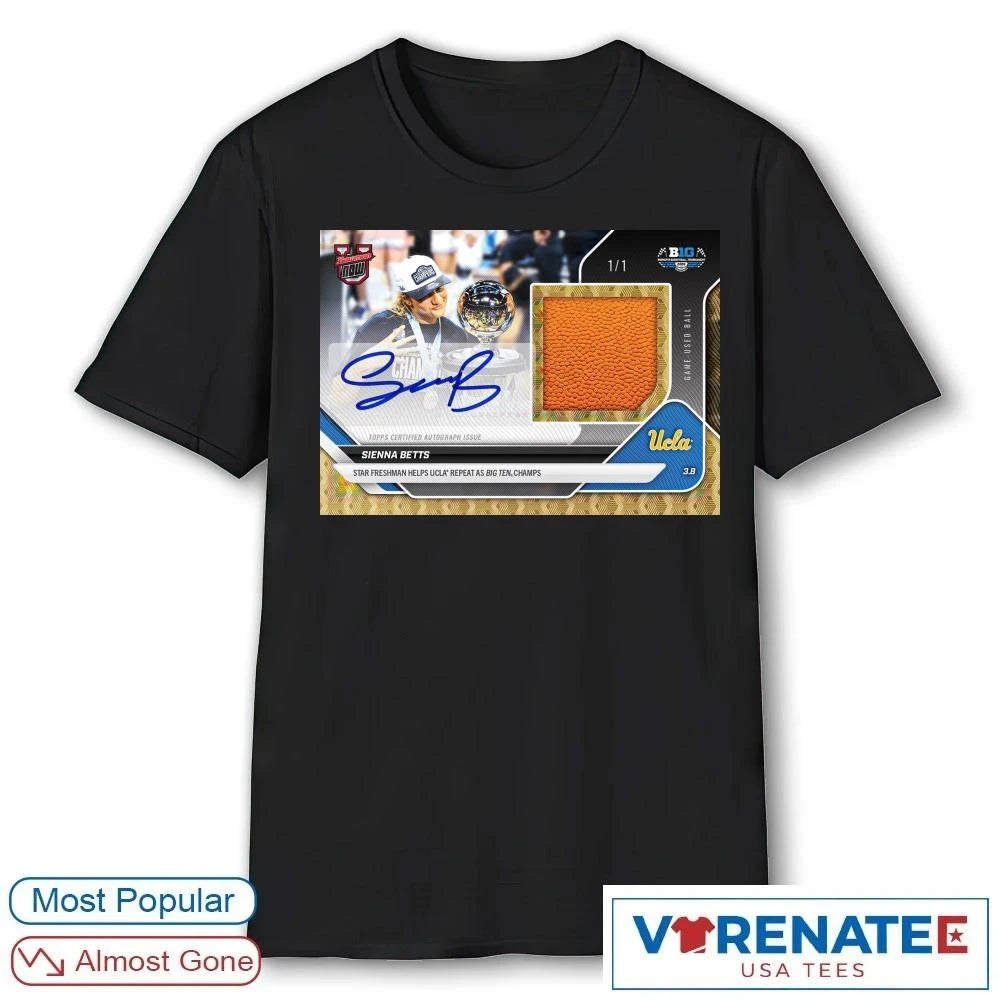 Official Sienna Betts Star Freshman Helps UCLA Repeat As Big Ten Champs T-Shirt