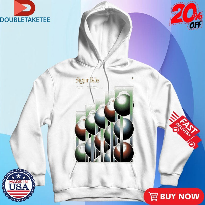 Official Sigur Ros Edmonton Tour On Nov 10 2025 Shirts