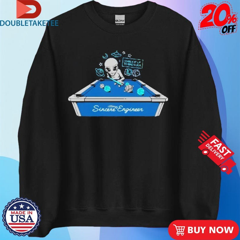 Official Sincere Engineer Alien Pool Table Shirts