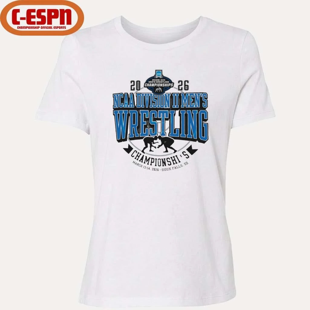 Official Sioux Falls, SD 2026 NCAA DII Men’s Wrestling Championships T-Shirt