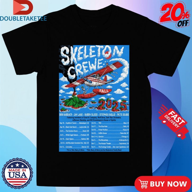 Official Skeleton Crewe Fall Tour 2025 Dates Shirts