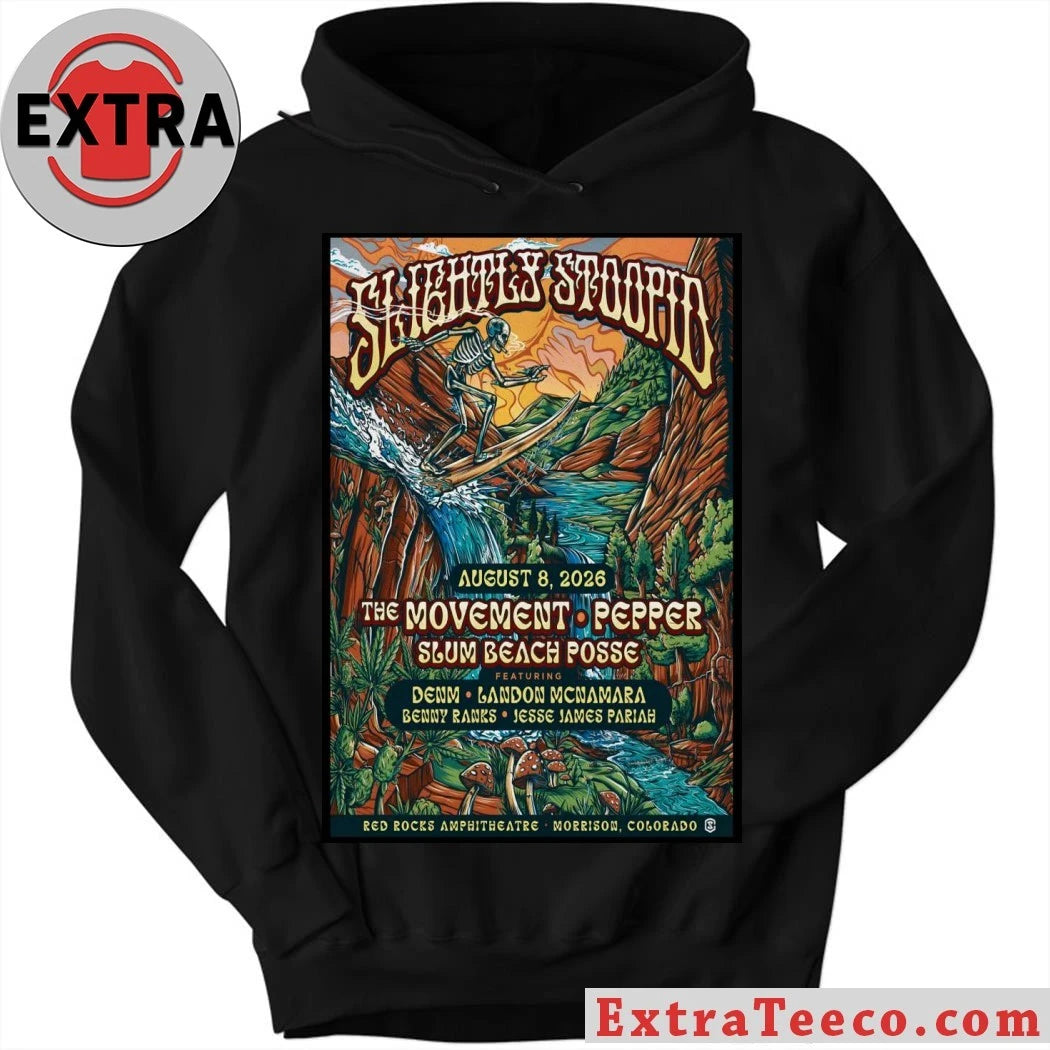 Official Slightly Stoopid August 8 2026 Red Rocks Amphitheatre Morrison CO Poster Shirt