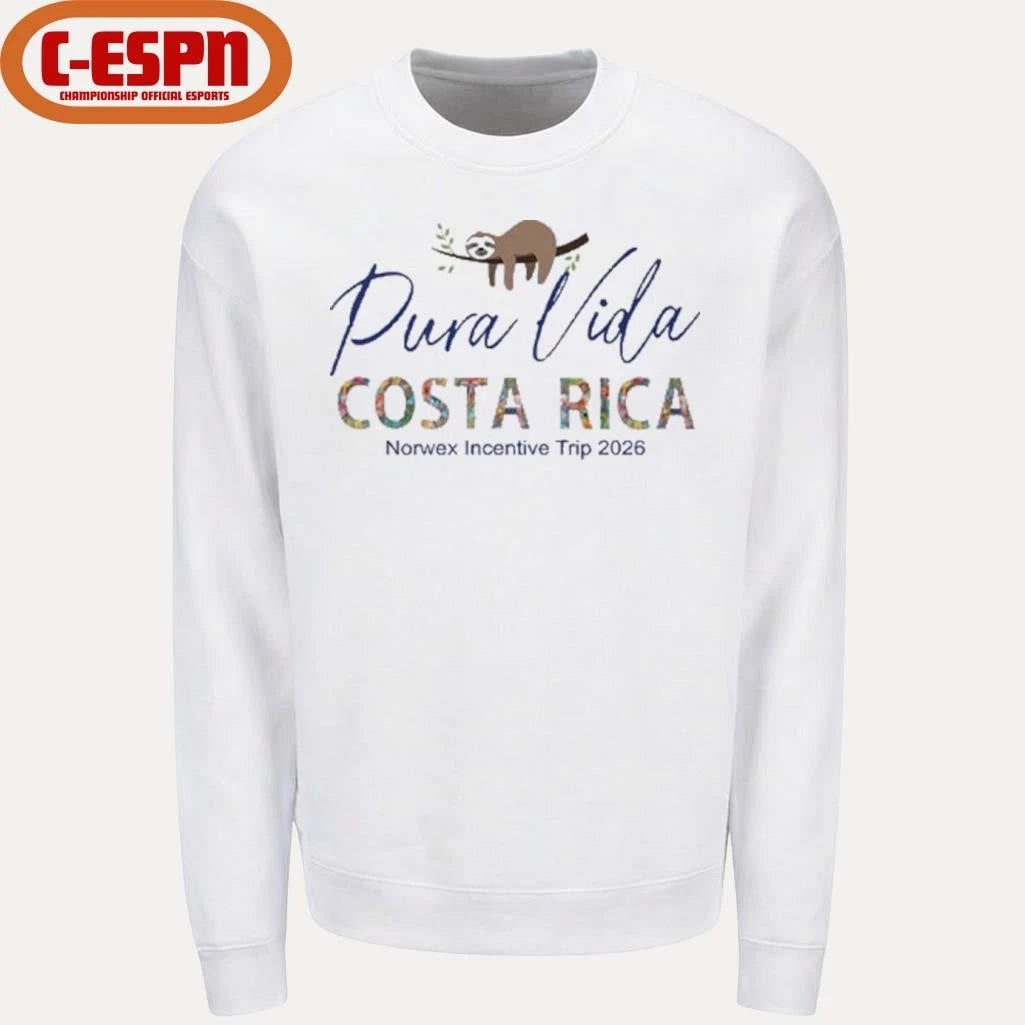 Official Sloth Pura Vida Costa Rica Norwex Incentive Trip 2026 T-Shirt