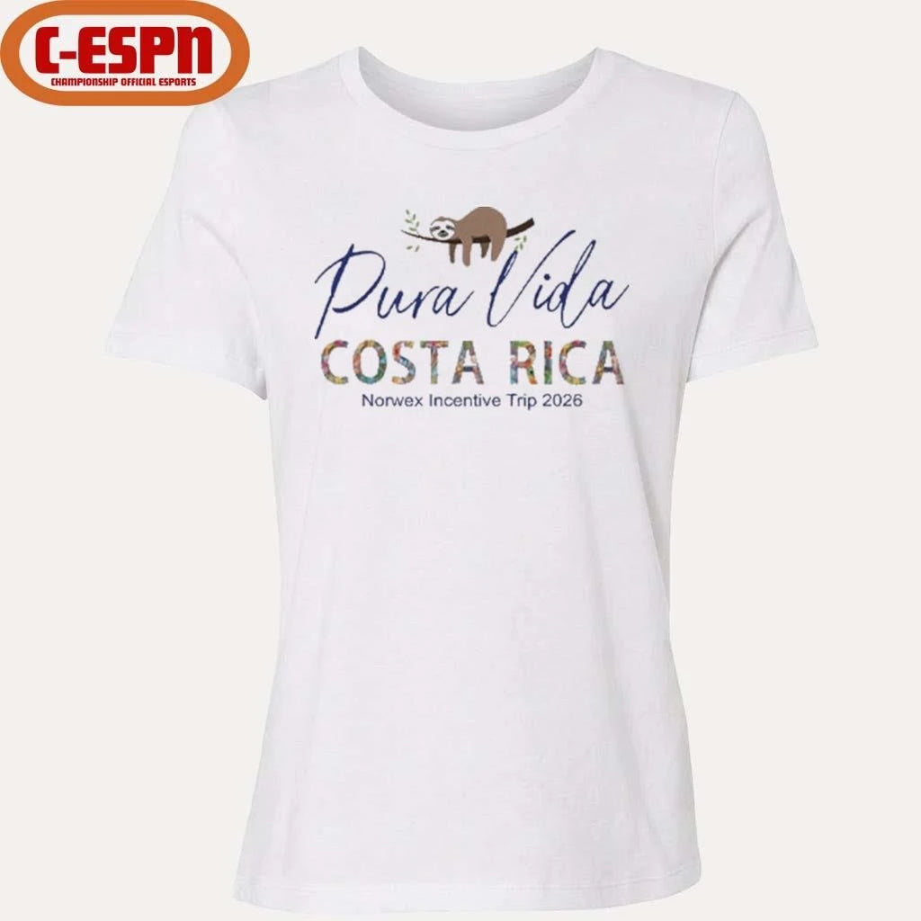 Official Sloth Pura Vida Costa Rica Norwex Incentive Trip 2026 T-Shirt