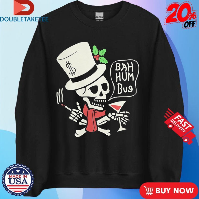 Official Social Distortion Bah Humbug Skelly Scrooge Shirts