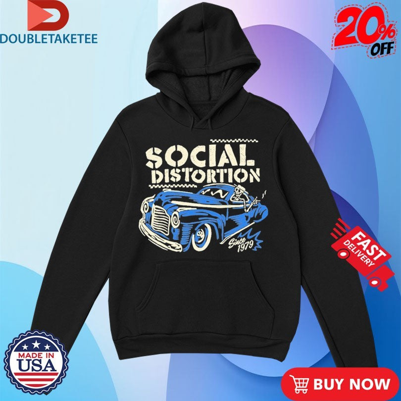 Official Social Distortion Cabbie Since 1979 Skeleton Shirts