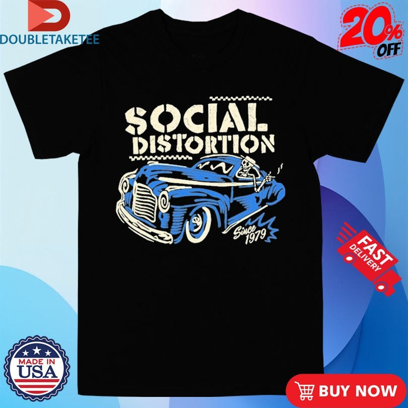 Official Social Distortion Cabbie Since 1979 Skeleton Shirts