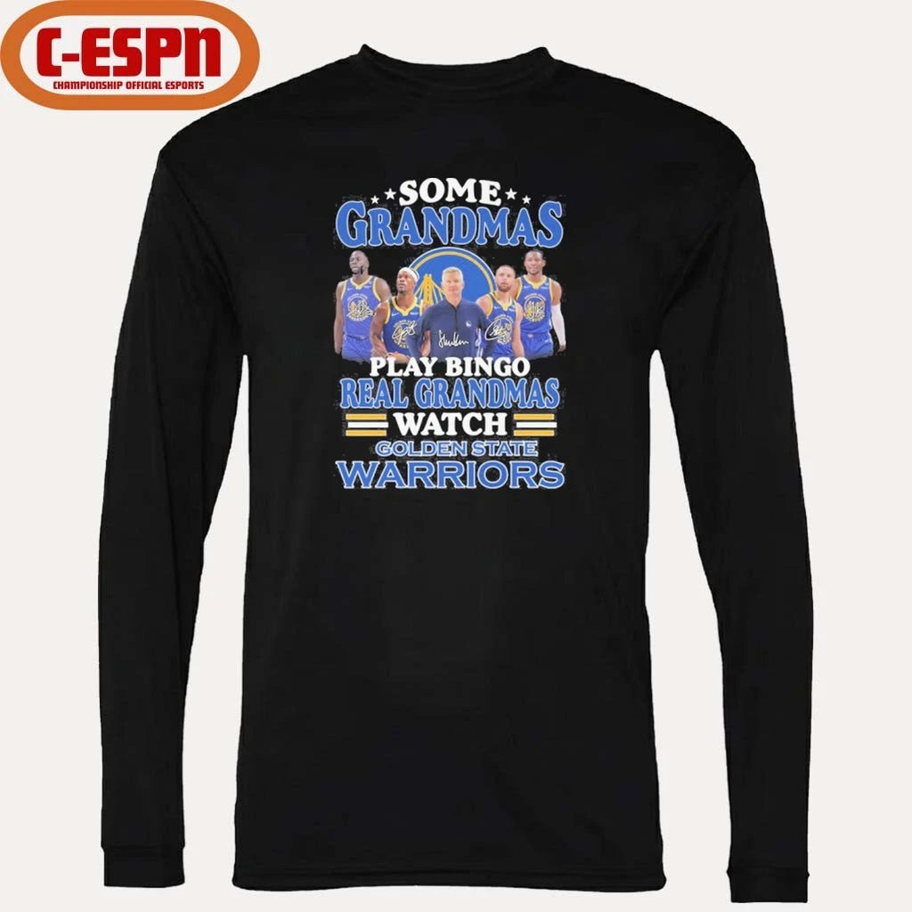 Official Some Grandmas Play Bingo Real Grandmas Watch Golden State Warriors Shirt