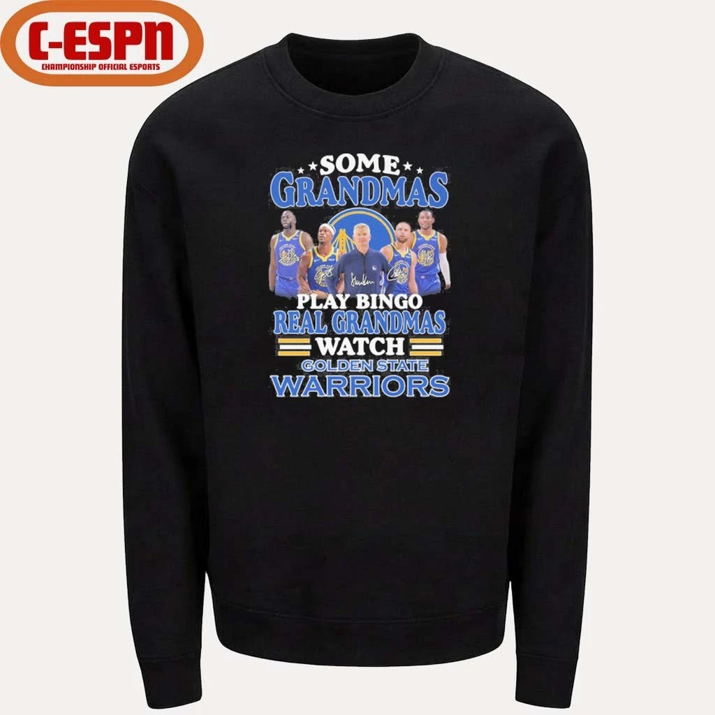 Official Some Grandmas Play Bingo Real Grandmas Watch Golden State Warriors Shirt