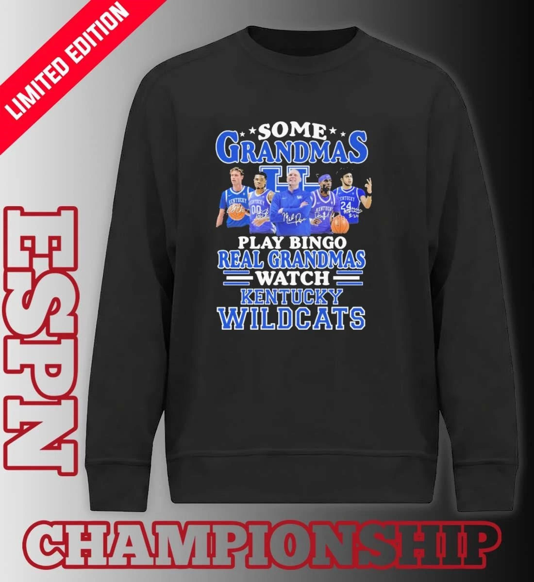 Official Some Grandmas Play Bingo Real Grandmas Watch The Kentucky Wildcats Basketball Shirt