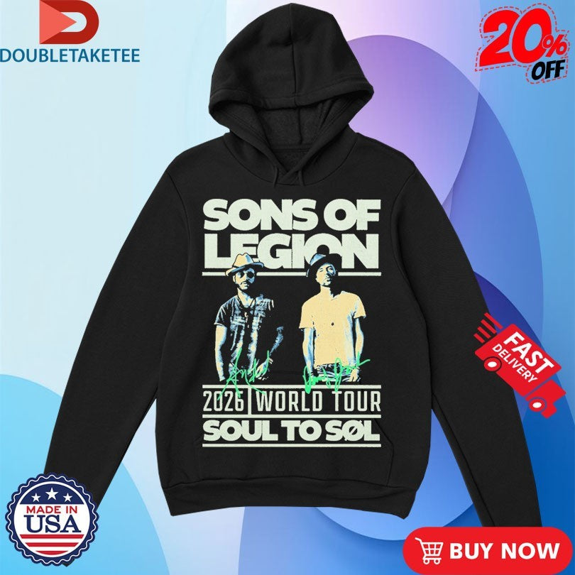 Official Sons Of Legion Soul To Sol 2026 World Tour Shirts