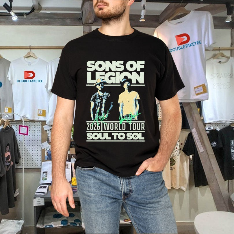 Official Sons Of Legion Soul To Sol 2026 World Tour Shirts
