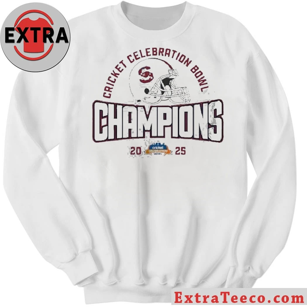 Official South Carolina State Bulldogs 2025 Cricket Celebration Bowl Champions Helmet And Logo Shirt