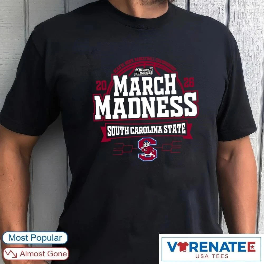 Official South Carolina State Bulldogs 2026 NCAA DI Men’s Basketball Championship March Madness Bound T-Shirt