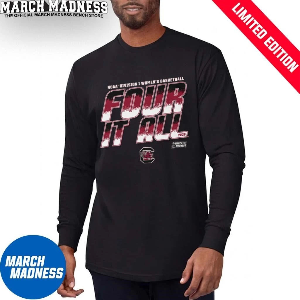Official South Carolina Women’s Basketball Four It All 2026 March Madness Shirt