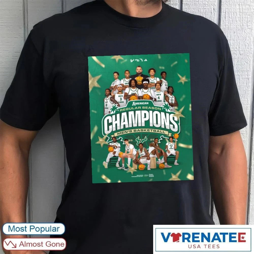 Official South Florida Bulls 2026 Men’s Basketball Regular Season Champions Poster shirt