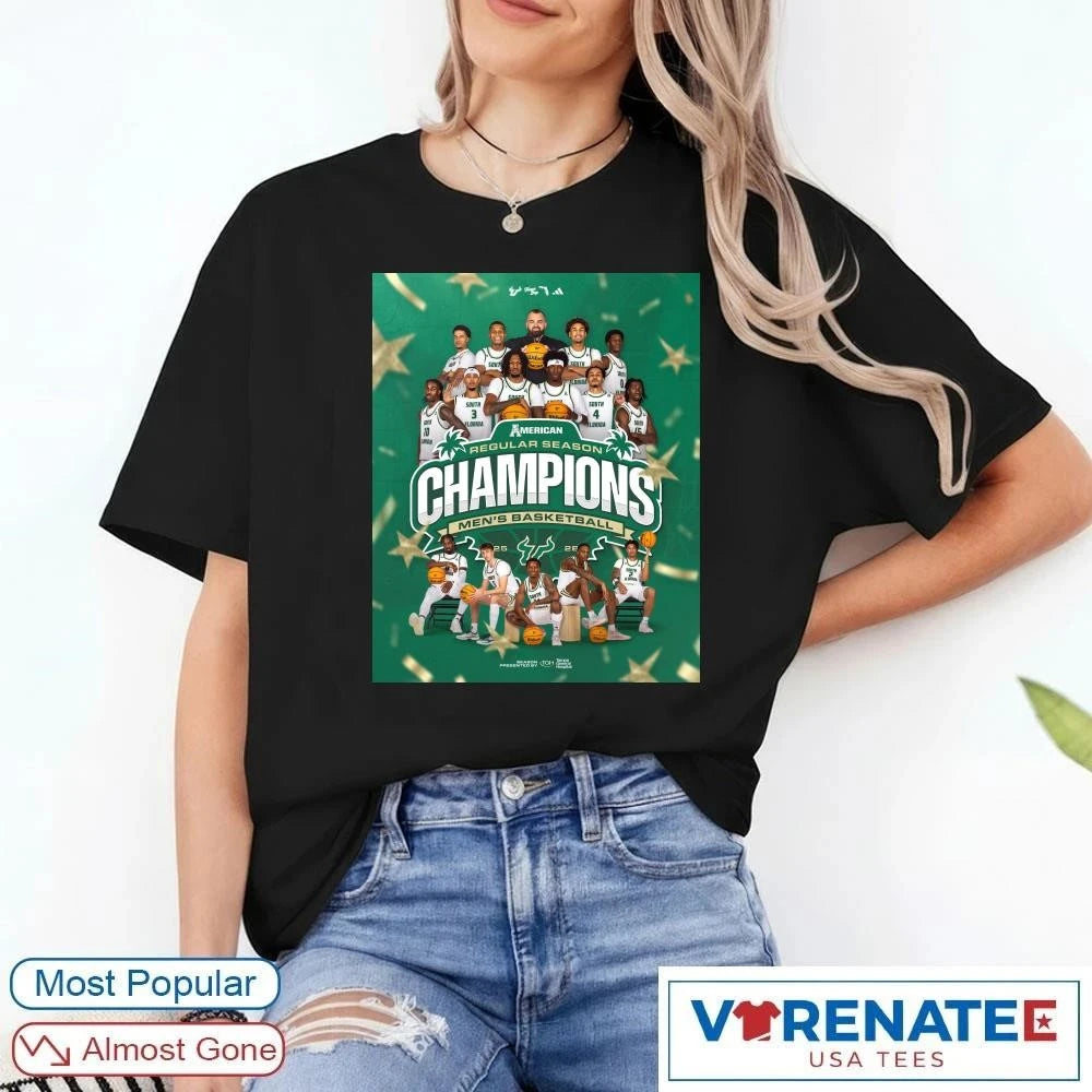 Official South Florida Bulls 2026 Men’s Basketball Regular Season Champions Poster shirt