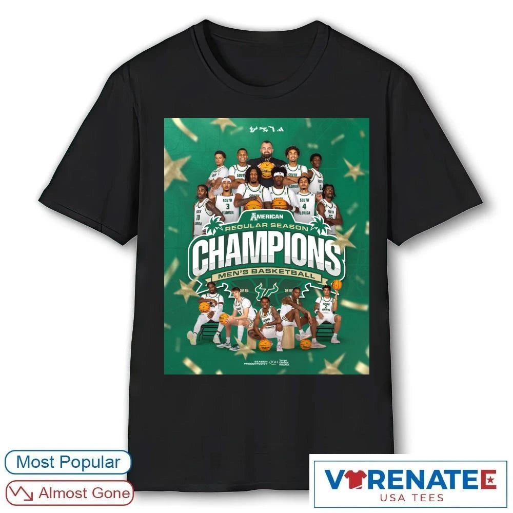 Official South Florida Bulls 2026 Men’s Basketball Regular Season Champions Poster shirt