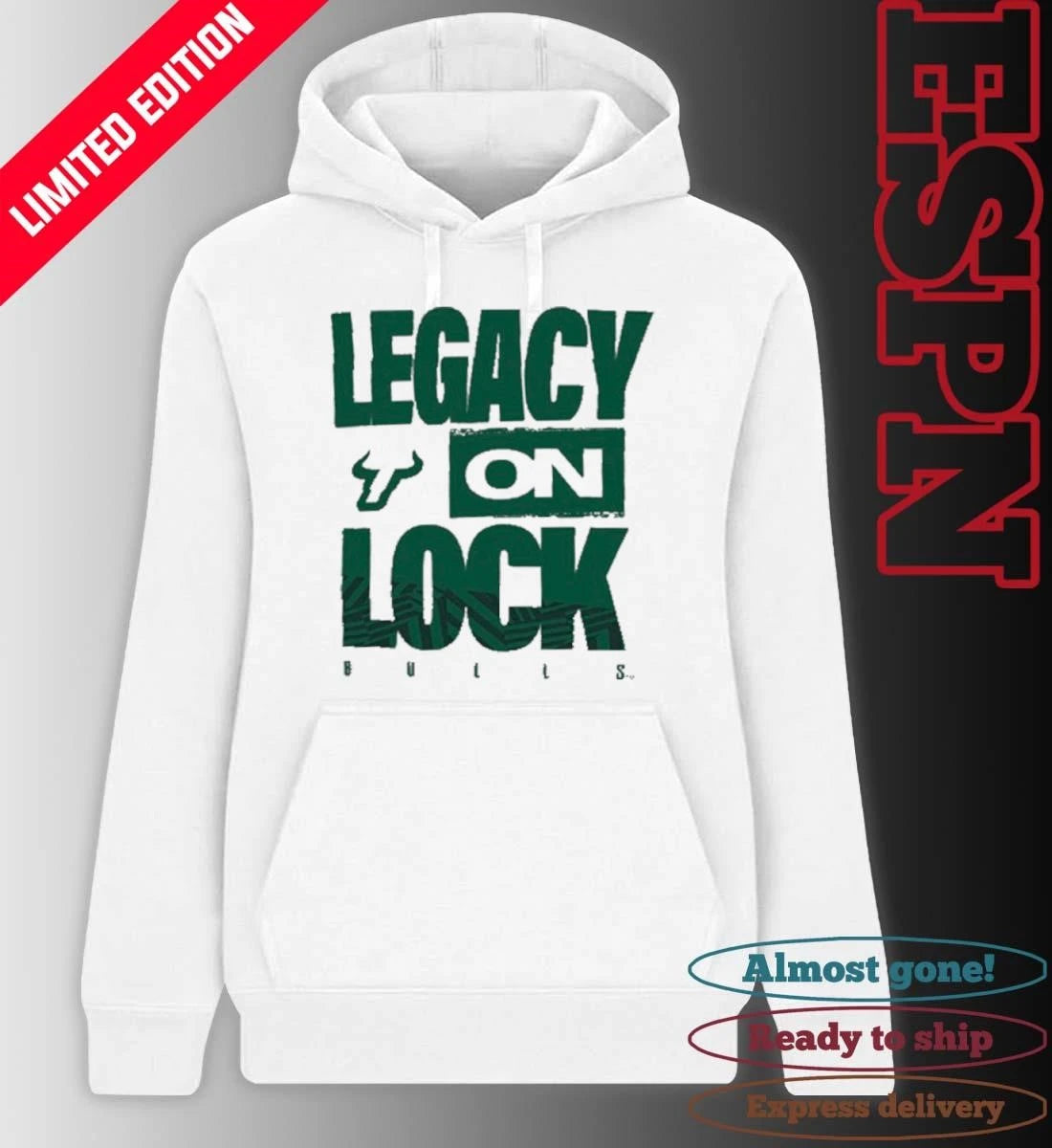 Official South Florida Bulls Basketball Legacy On Lock Bench T-Shirt
