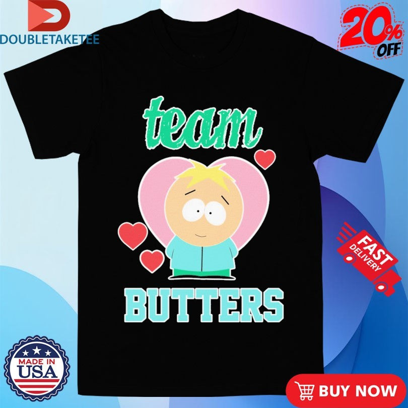 Official South Park Team Butters Hearts Shirts