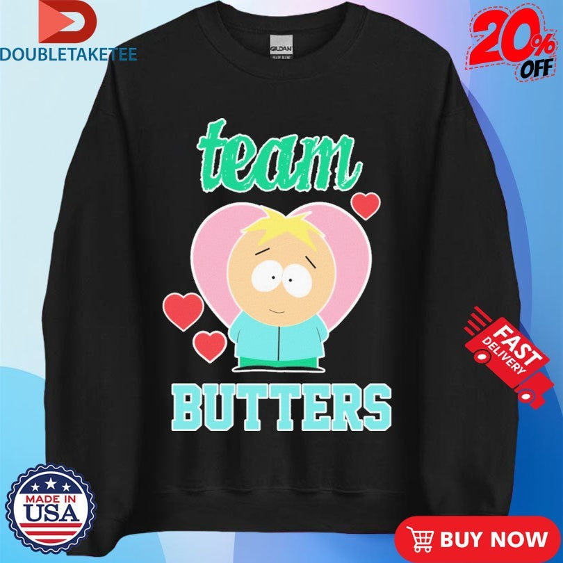 Official South Park Team Butters Hearts Shirts
