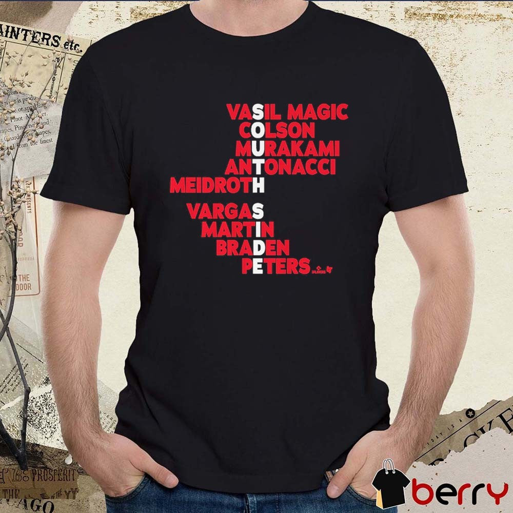 South Side Baseball Names 2026 Vasil Magic Colson Murakami Antonacci Meidroth Vargas Martin Braden Peters t-shirt