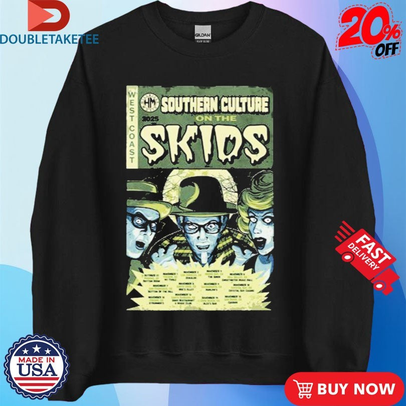 Official Southern Culture On The Skids West Coast Tour 2025 Dates Shirts