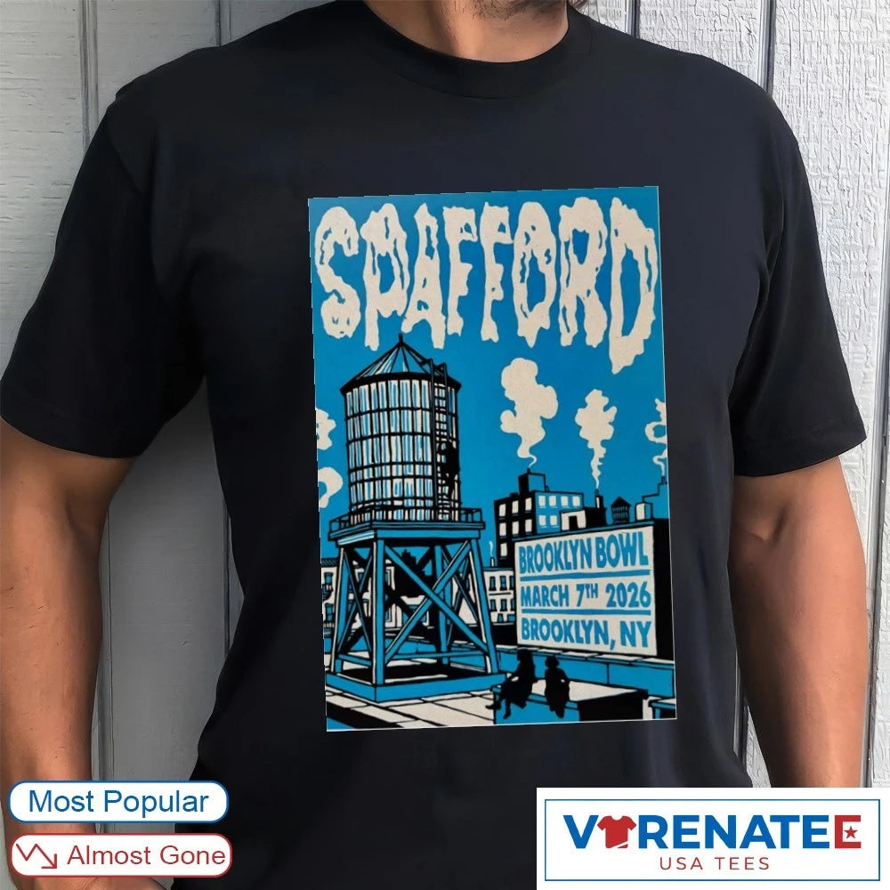 Official Spafford Brooklyn Bowl Brooklyn NY On March 7 2026 Tour Poster T-Shirt