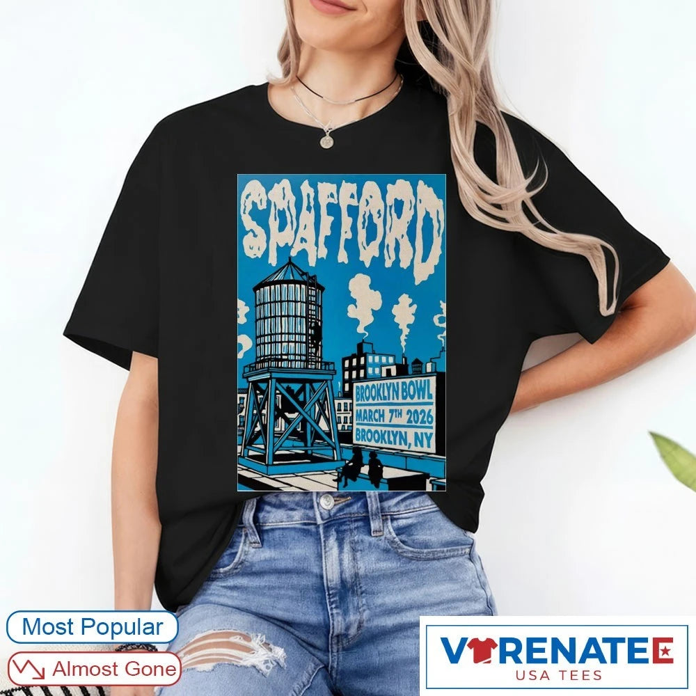 Official Spafford Brooklyn Bowl Brooklyn NY On March 7 2026 Tour Poster T-Shirt