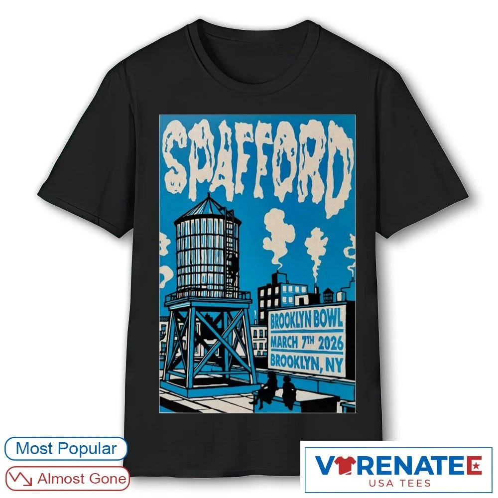 Official Spafford Brooklyn Bowl Brooklyn NY On March 7 2026 Tour Poster T-Shirt