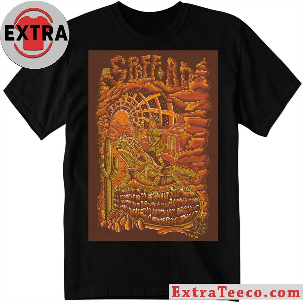 Official Spafford Spring Tour 26 Poster T-Shirt