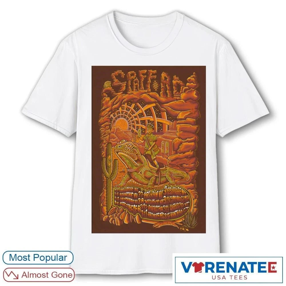 Official Spafford Spring Tour Dead &amp; Company March 2026 Poster T-shirt