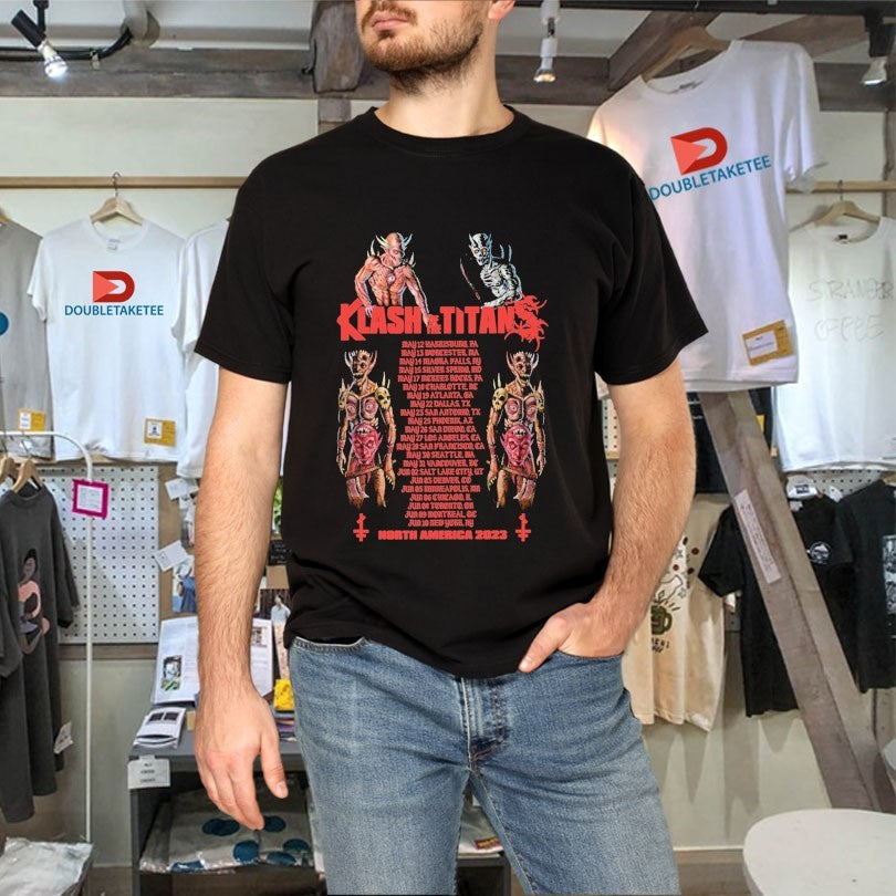 Official Spiritworld Klash Of The Titan Spring Tour 2023 Dates Shirts