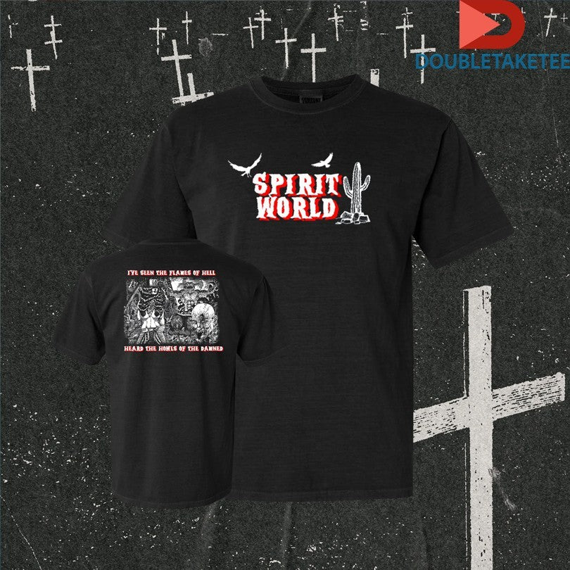 Official Spiritworld Ulcer I’ve Seen The Flames Of Hell Heard The Howls Of The Damned Shirts