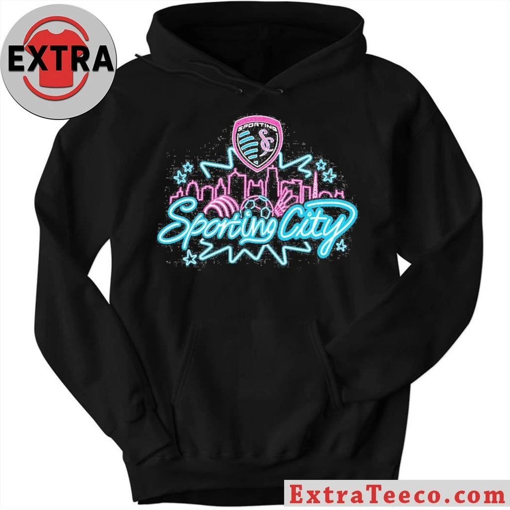 Official Sporting Kansas City Neon Skyline T-Shirt
