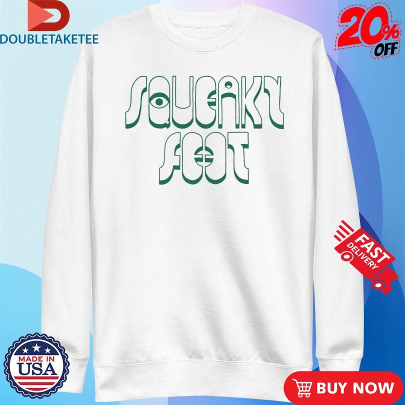 Official Squeaky Feet Green Squeaky Feet Logo Shirts