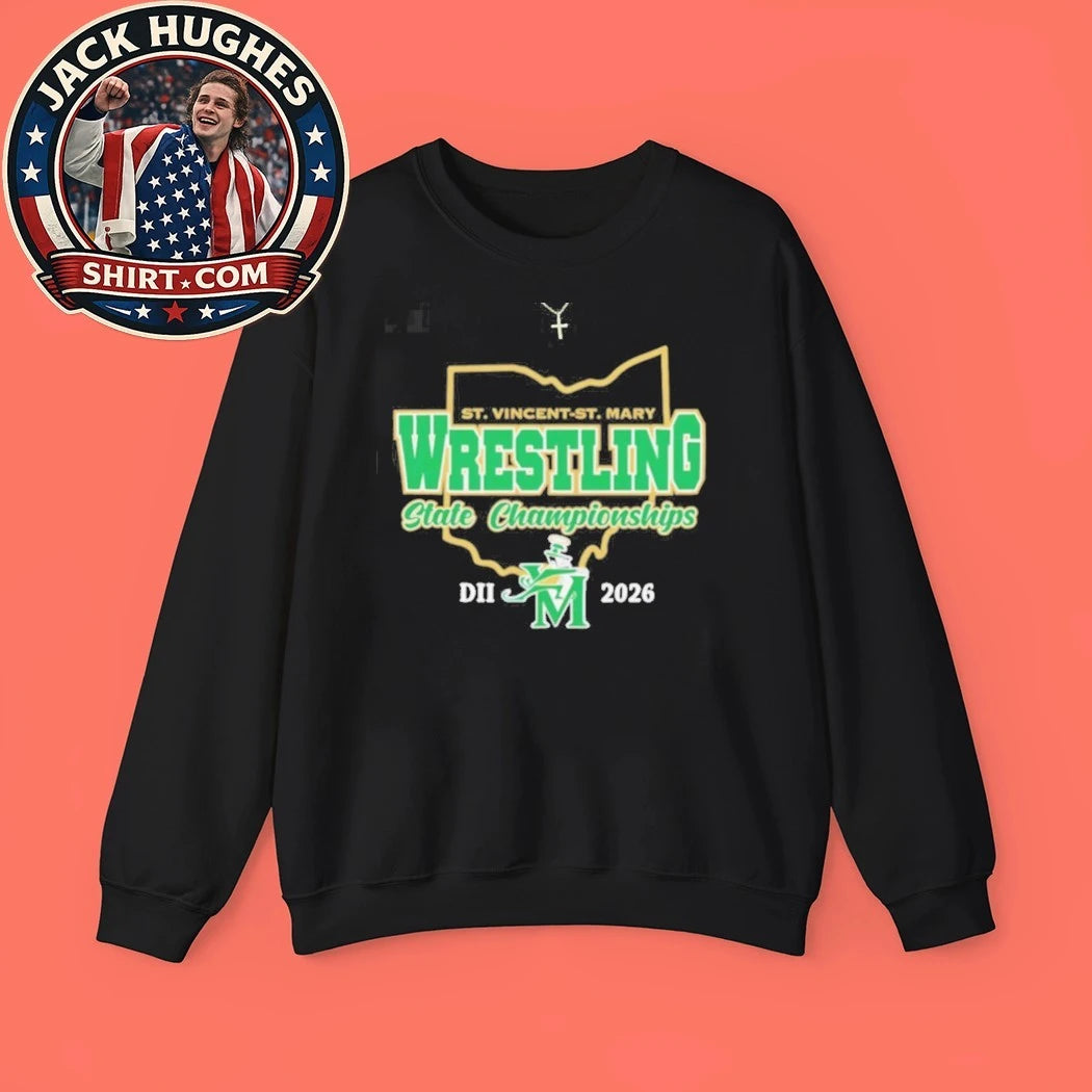 Official St Vincent St Mary Wrestling Dii State Championships 2026 Shirt