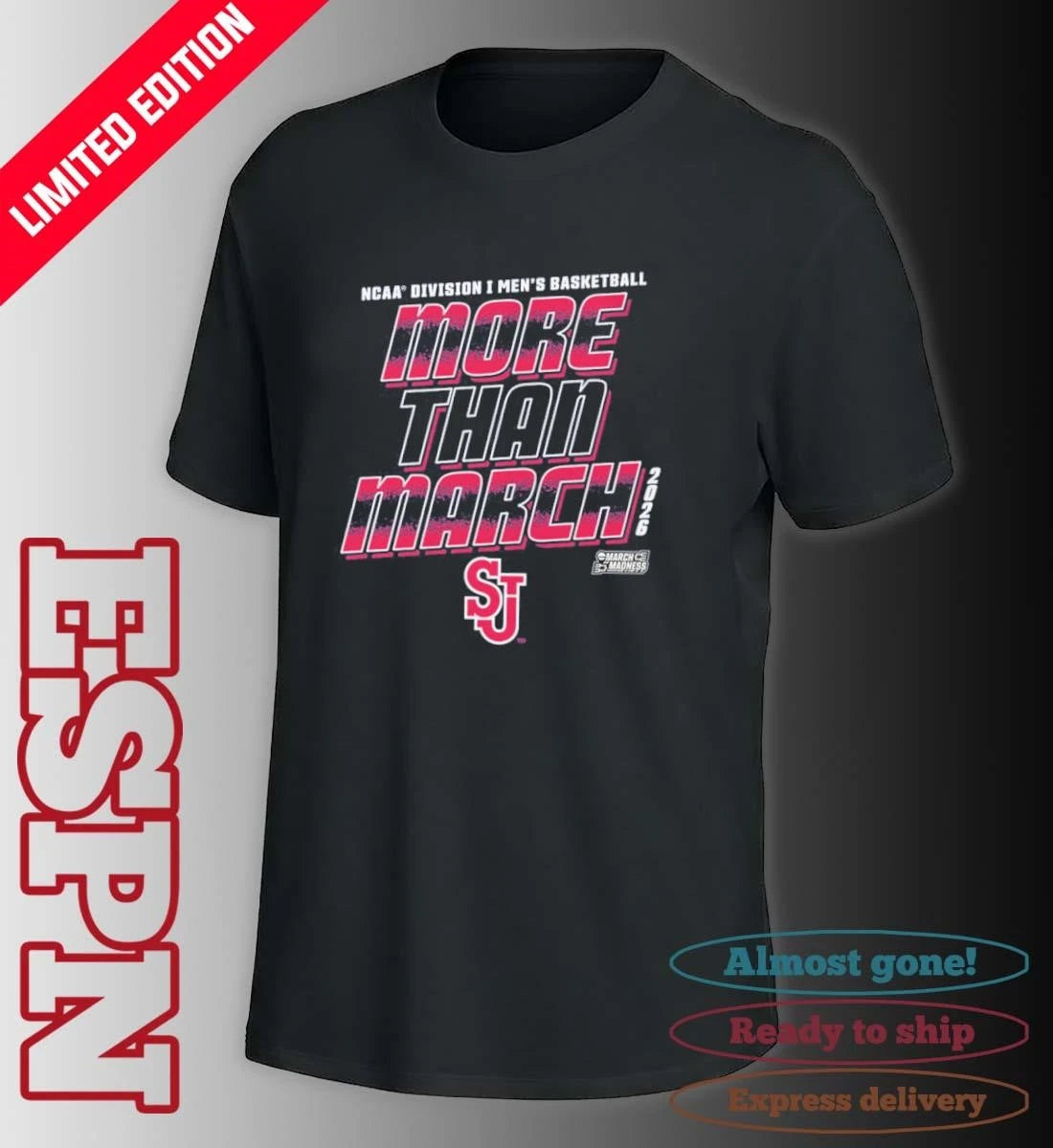Official St. John’s Men’s Basketball More Than March 2026 Shirt
