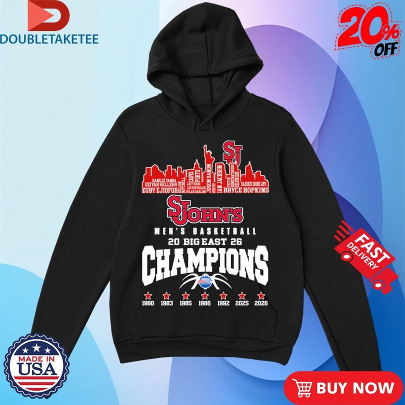 Official St. John’s Red Storm Big East Regular Season Champions 2026 Names Players Team Shirts