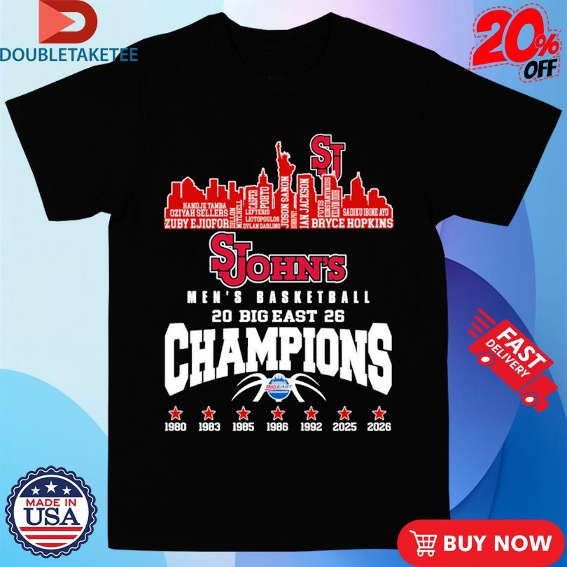 Official St. John’s Red Storm Big East Regular Season Champions 2026 Names Players Team Shirts