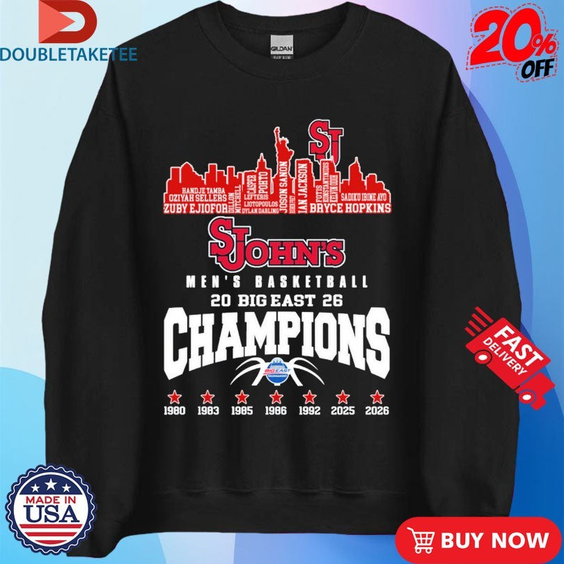 Official St. John’s Red Storm Big East Regular Season Champions 2026 Names Players Team Shirts