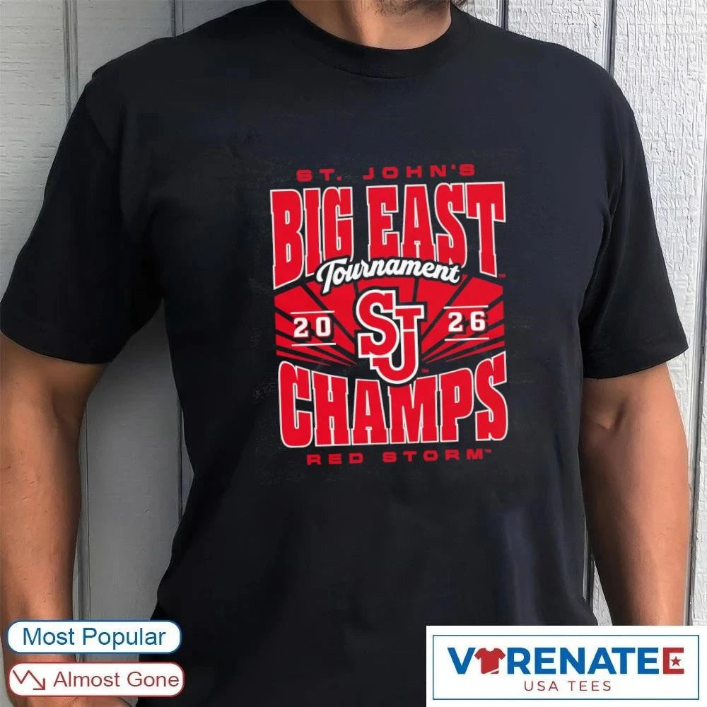 Official St. John’s Red Storm Big East Tourney Champs – New Trending 2026 T-Shirt