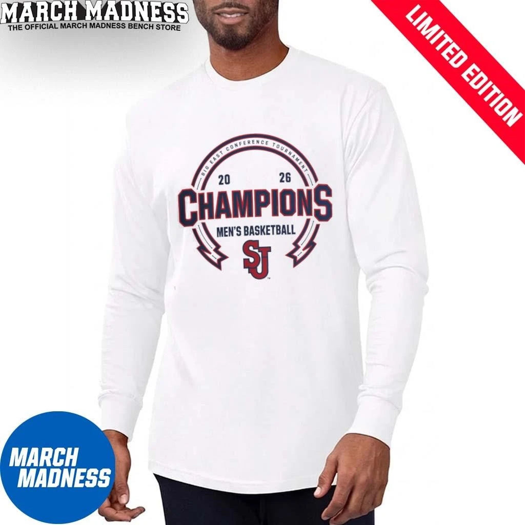 Official St. John’s Red Storm Men’s Basketball Big East Champions T-Shirt