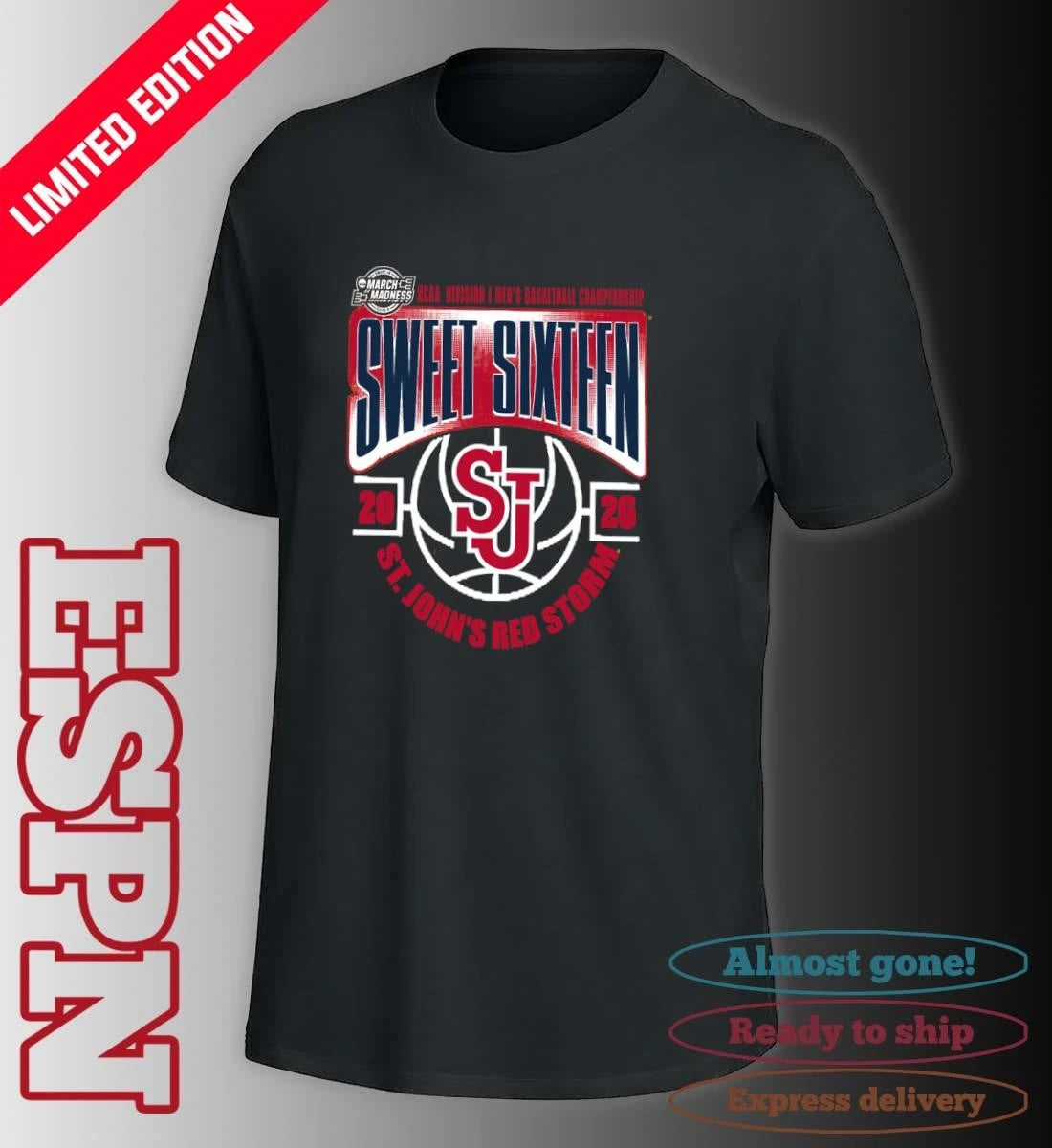 Official St. John’s Red Storm Sweet 16 NCAA DI Men’s Basketball Tournament March Madness 2026 T-Shirt