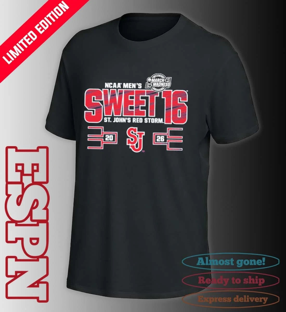 Official St. John’s University Men’s Basketball Sweet 16 Shirt