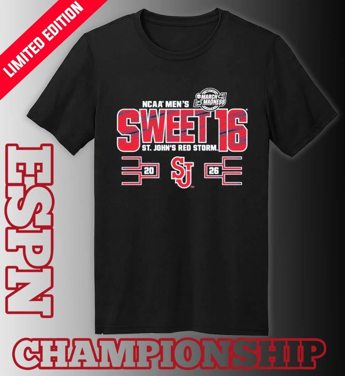 Official St. John’s University Men’s Basketball Sweet 16 Shirt