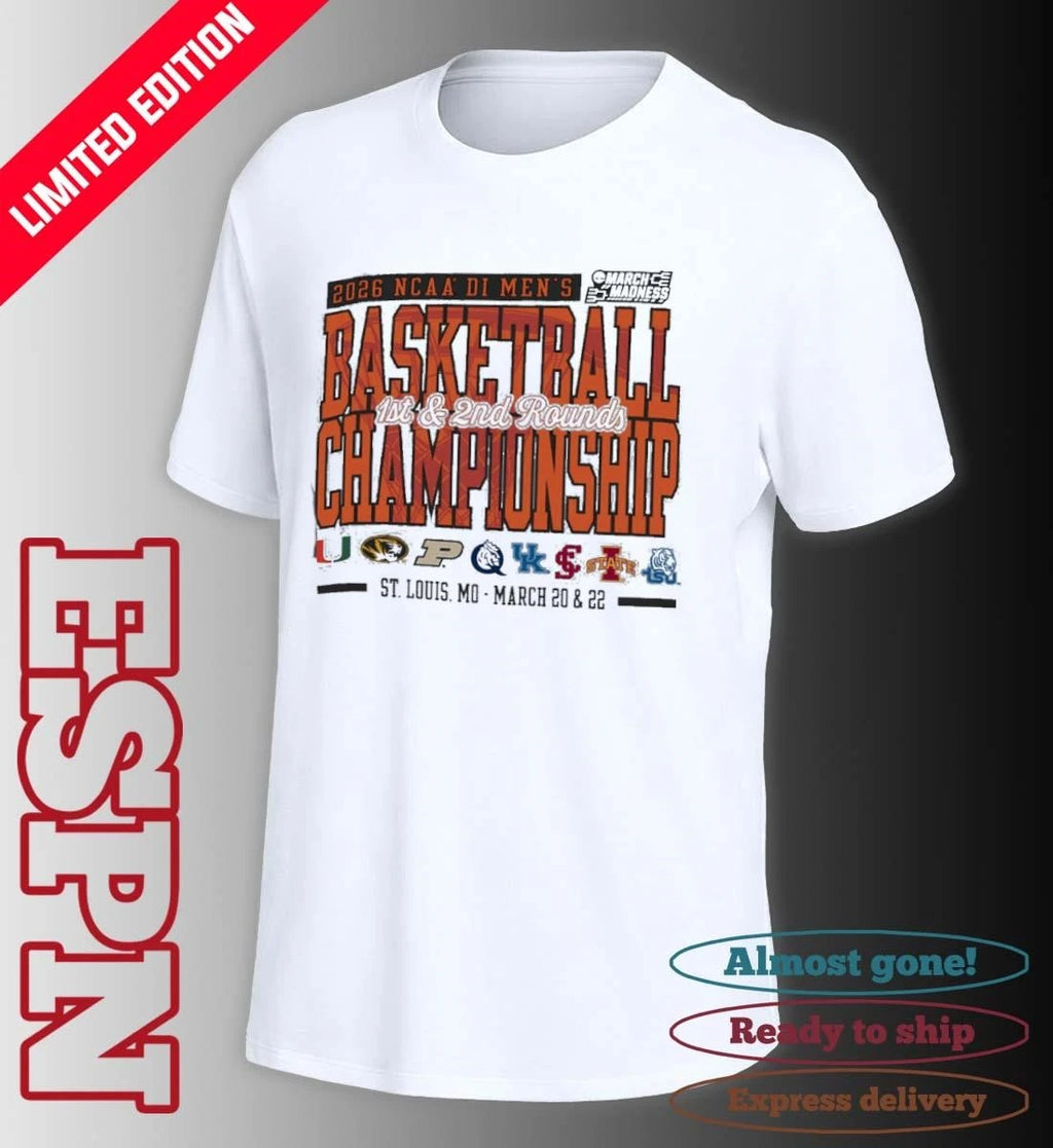 Official St. Louis, MO 2026 NCAA DI Men’s Basketball Championship – March 20 &amp; 22 T-Shirt