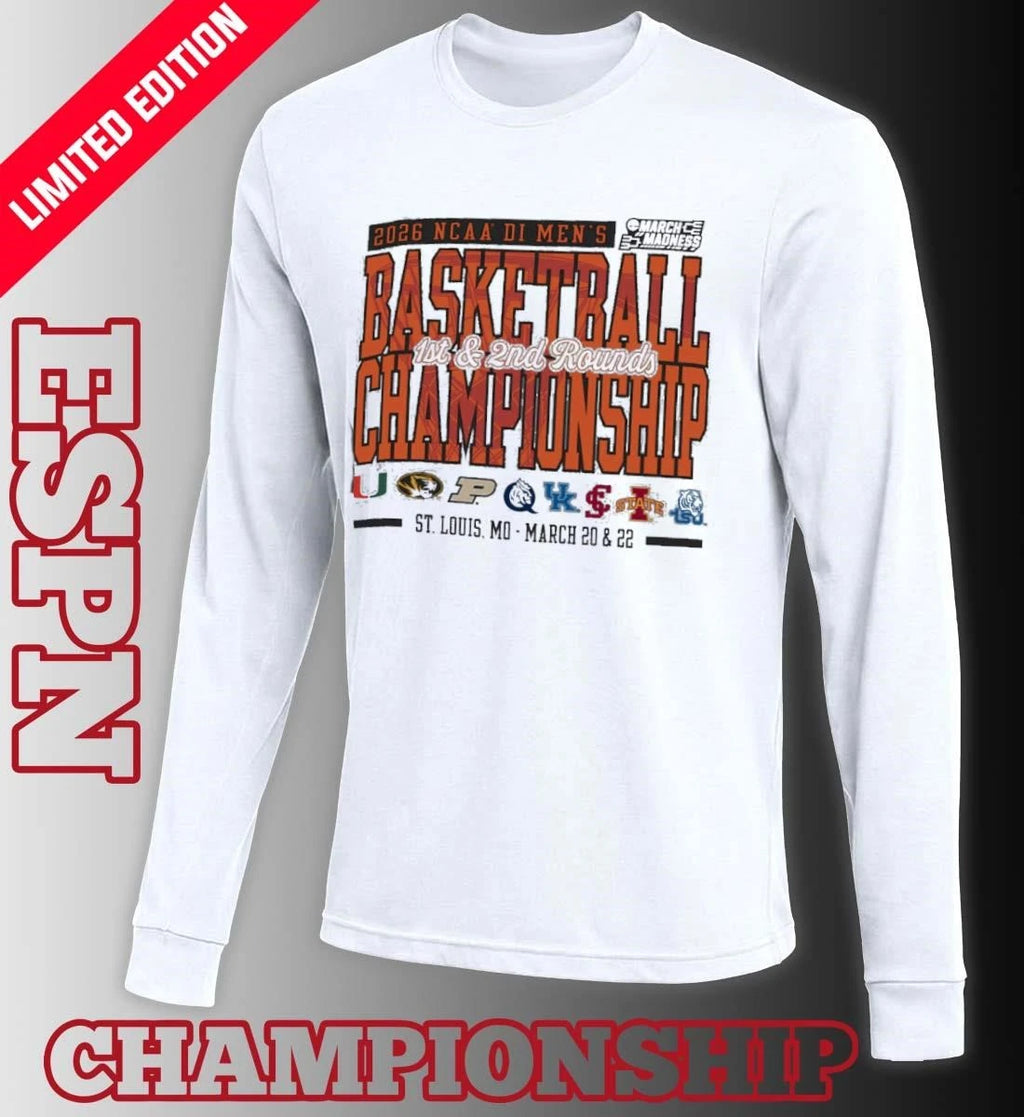 Official St. Louis, MO 2026 NCAA DI Men’s Basketball Championship – March 20 &amp; 22 T-Shirt