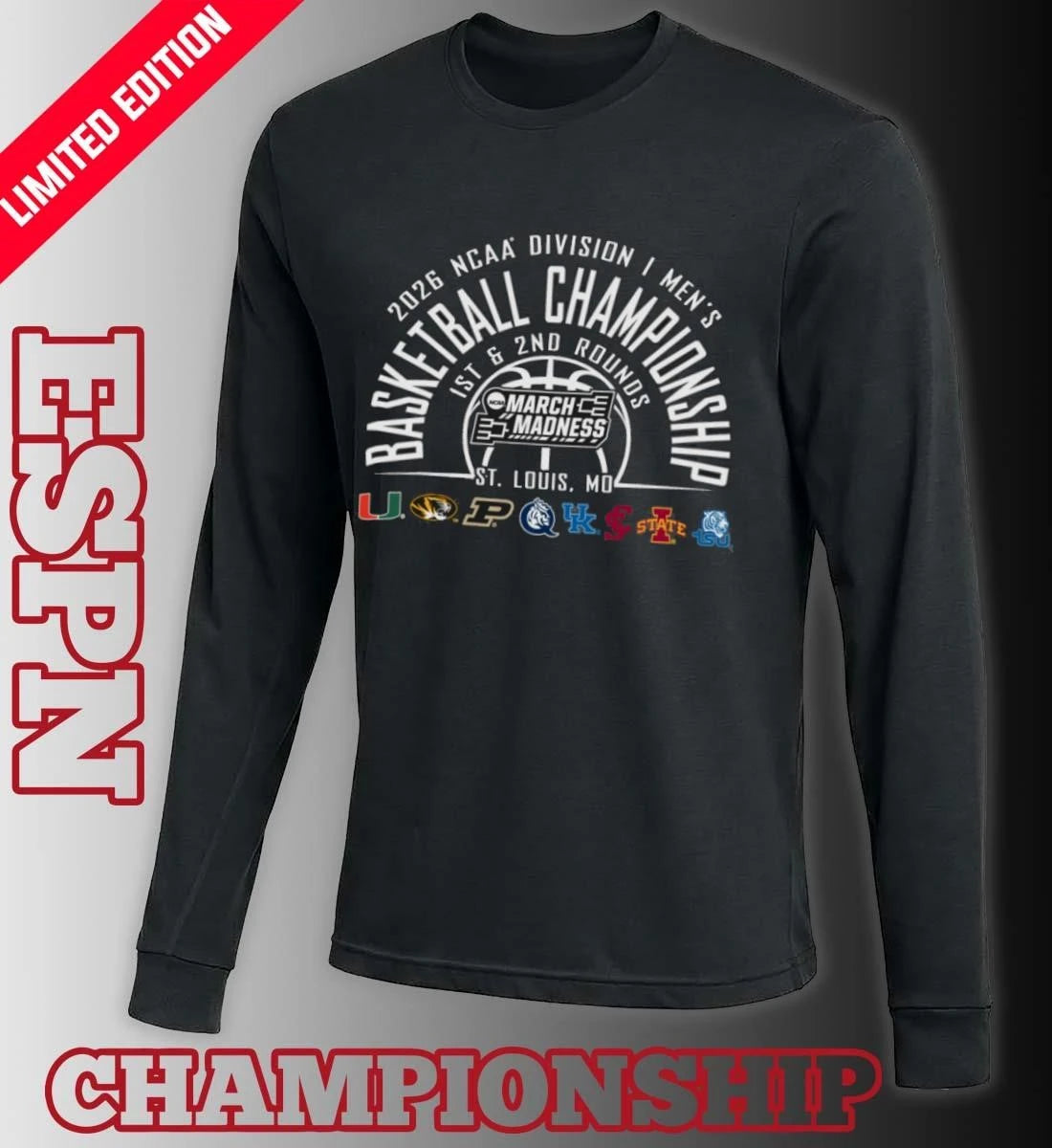 Official St. Louis Regional 2026 NCAA DI Men’s Basketball Championship Shirt