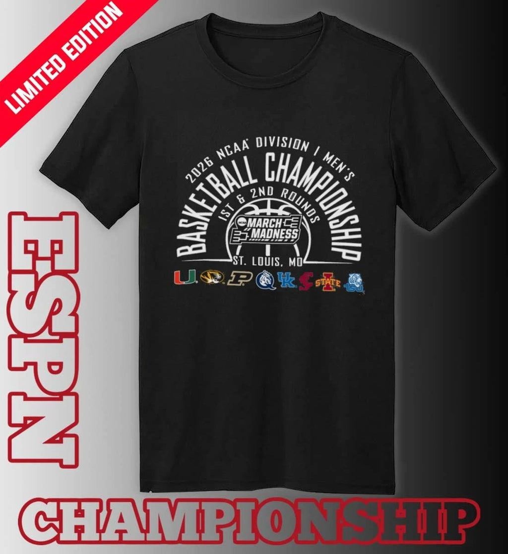Official St. Louis Regional 2026 NCAA DI Men’s Basketball Championship Shirt